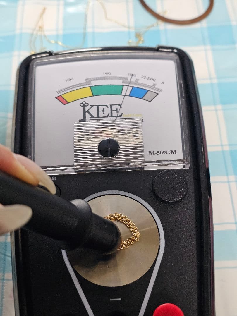 サ*ン様 最終値下げK18 ゴールド チェーンリング　専用箱付き　男女兼用