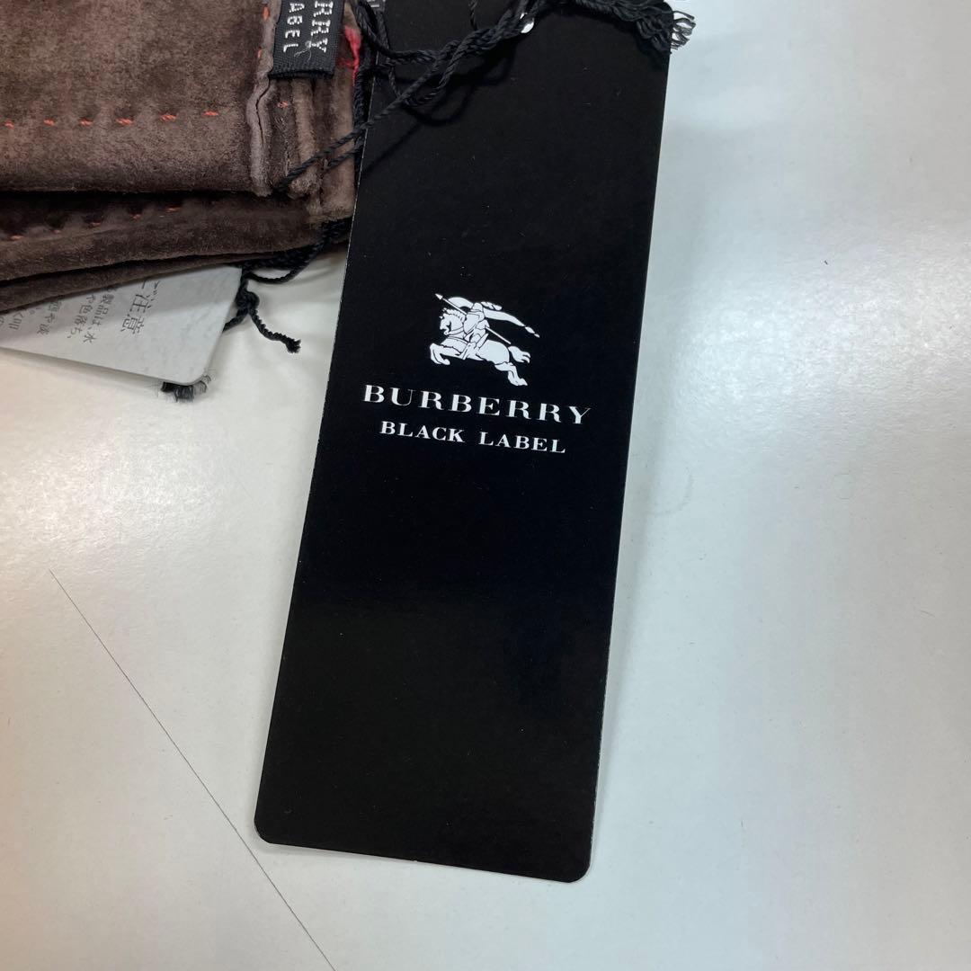 更にお値下げ！バーバリーブラックレーベル　レザーグローブ