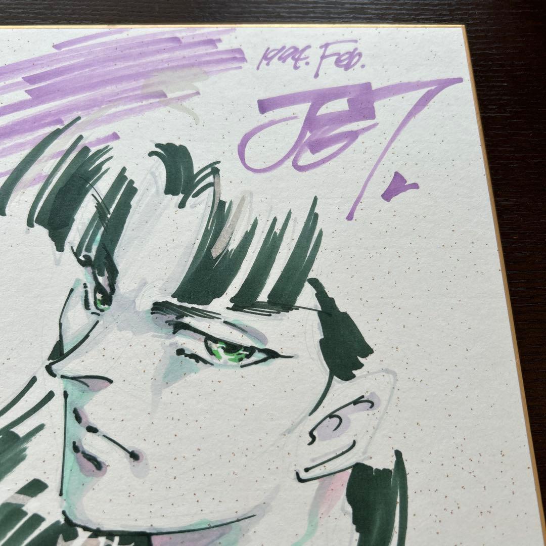 JET 直筆イラスト入りサイン色紙