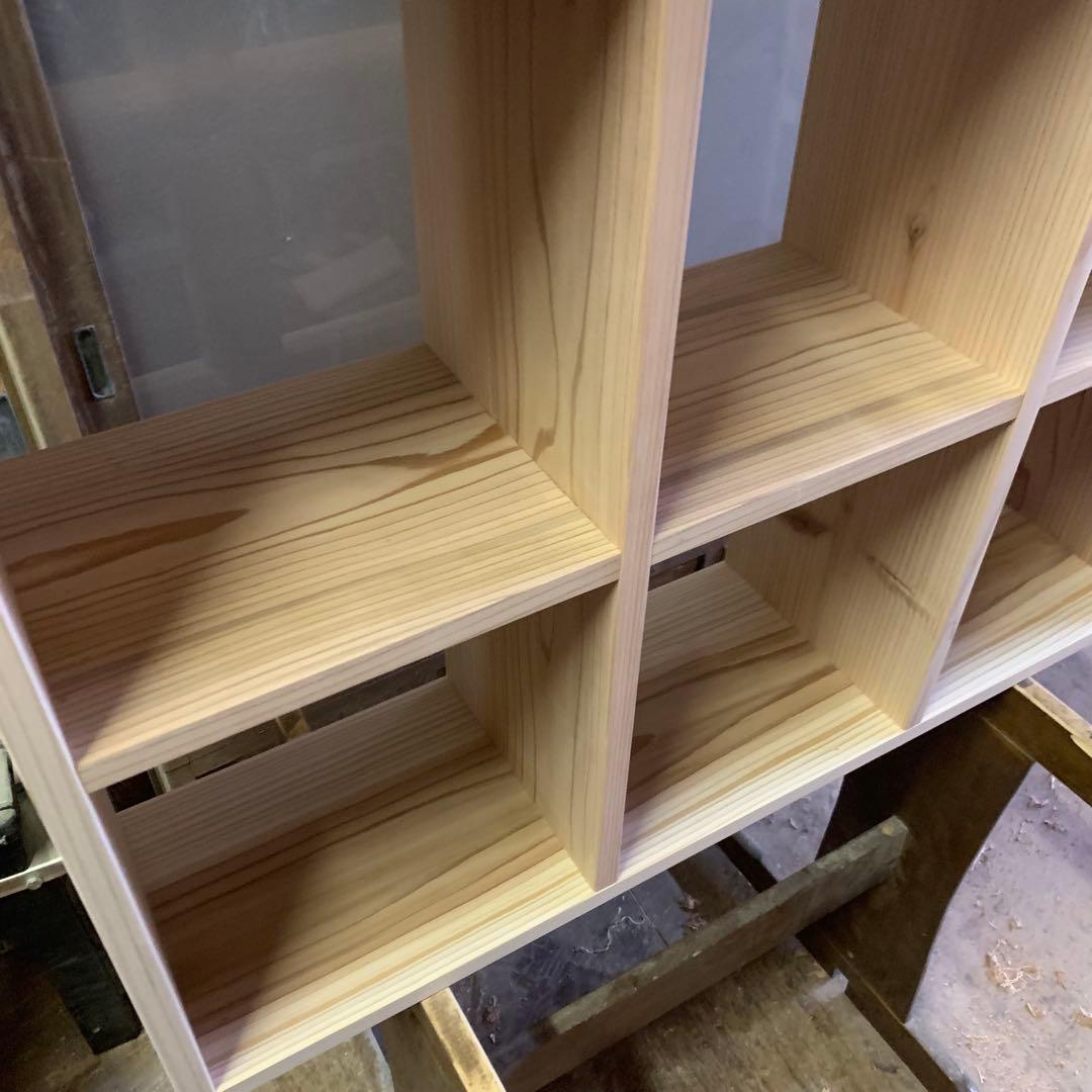 杉　オープンシェルフ 3×2 自然素材　無垢材