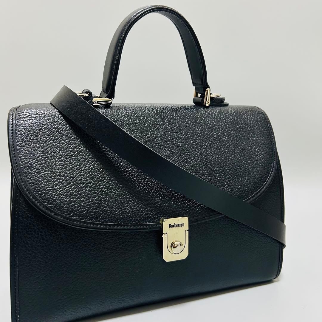 Burberry バーバリー ノバチェック ワンハンドル ハンドバッグブラック