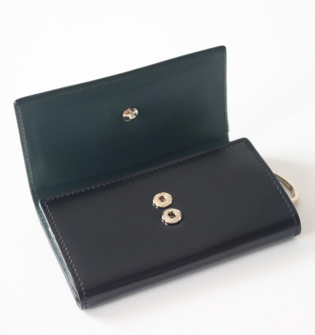 39,600円新品【ポールスミス】コードバン馬革 高級4連キーケース 黒