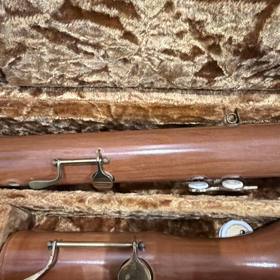 【希少】バスリコーダー 木製リコーダー ドイツ製 ROESSLER リペア済み