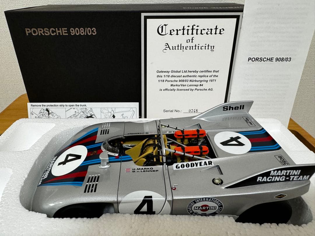 【AUTO art】 Porsche 908 / 03 #4 Martini