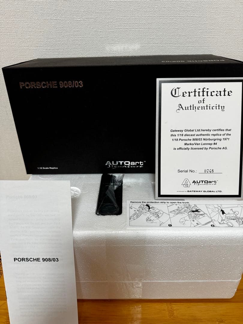 【AUTO art】 Porsche 908 / 03 #4 Martini