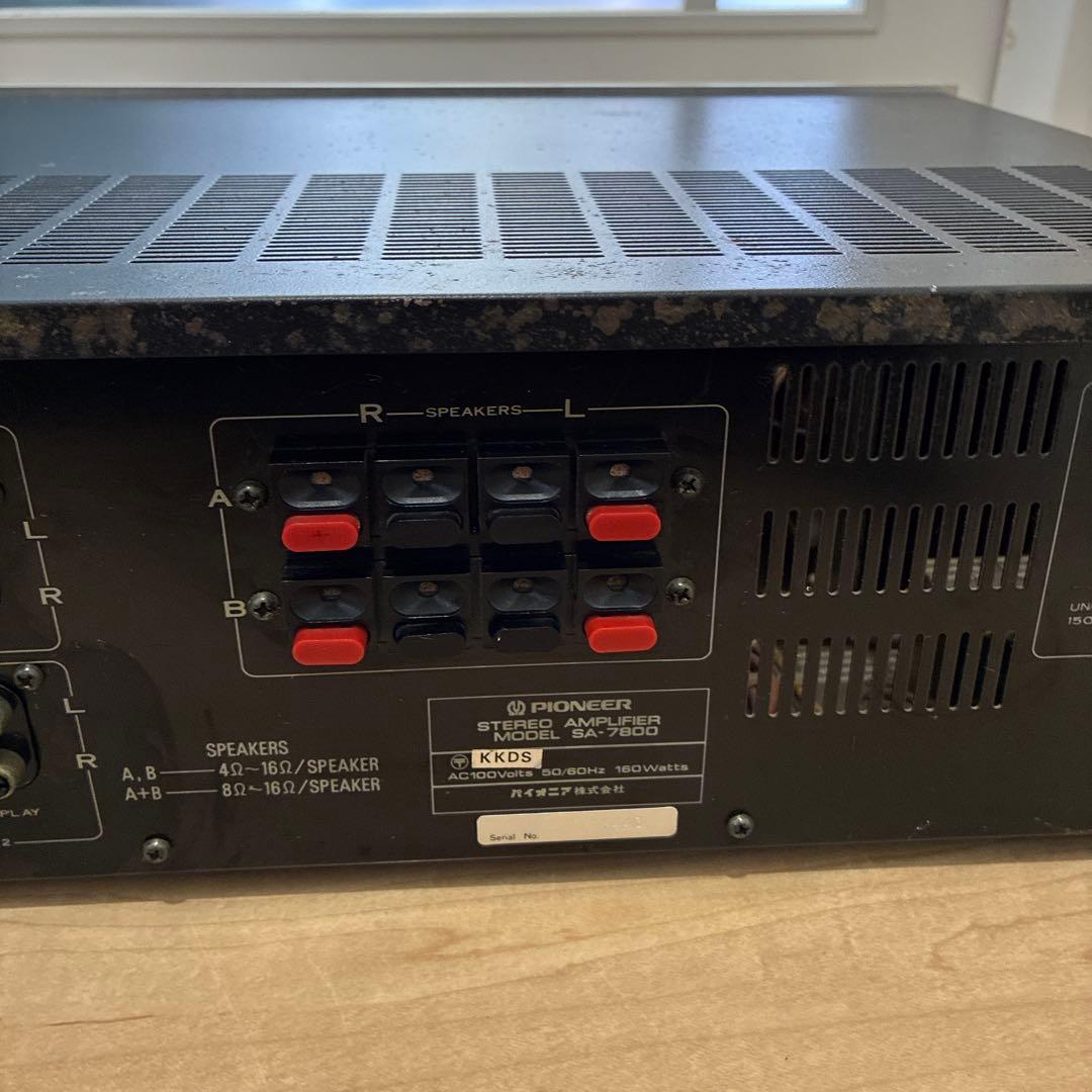 完動品！！　いい音　パイオニア　プリメインアンプ　SA-7800名機です