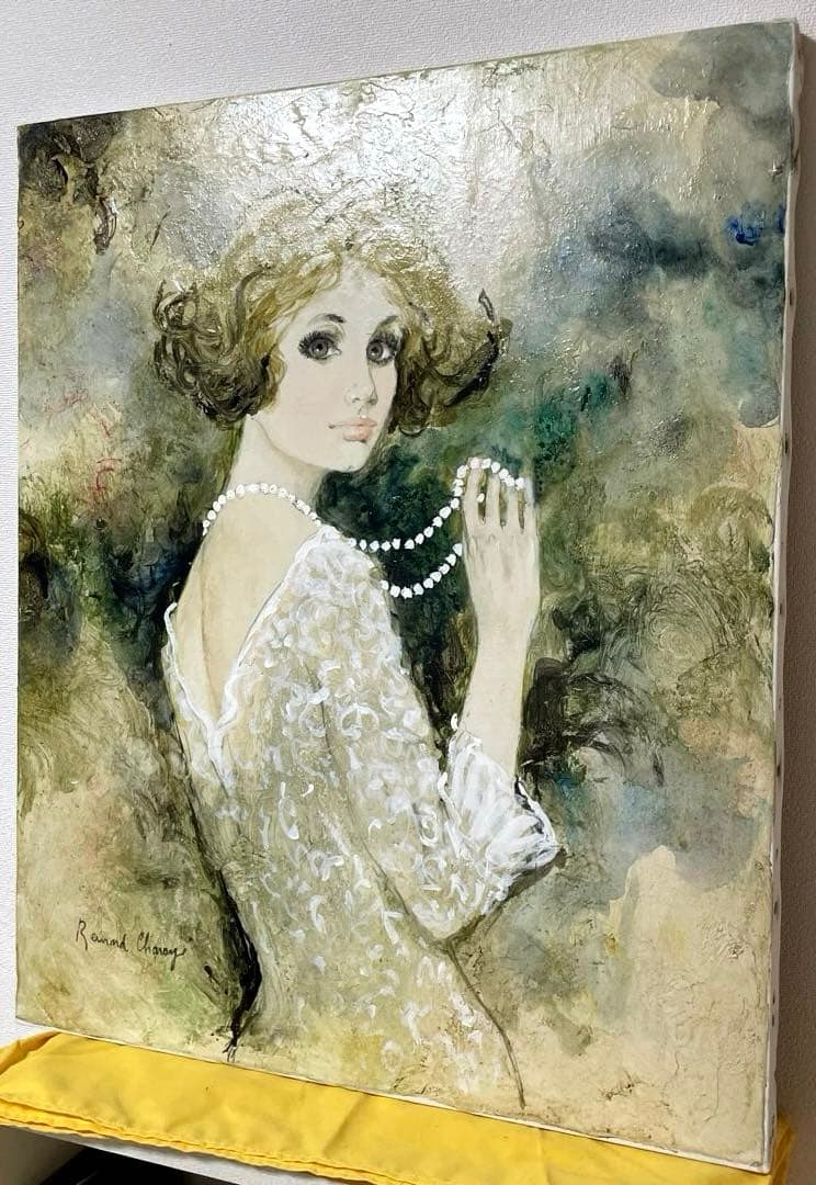 ベルナール・シャロワ『クレール』油彩 F12 原画 ギャラリー取扱作定価96万円