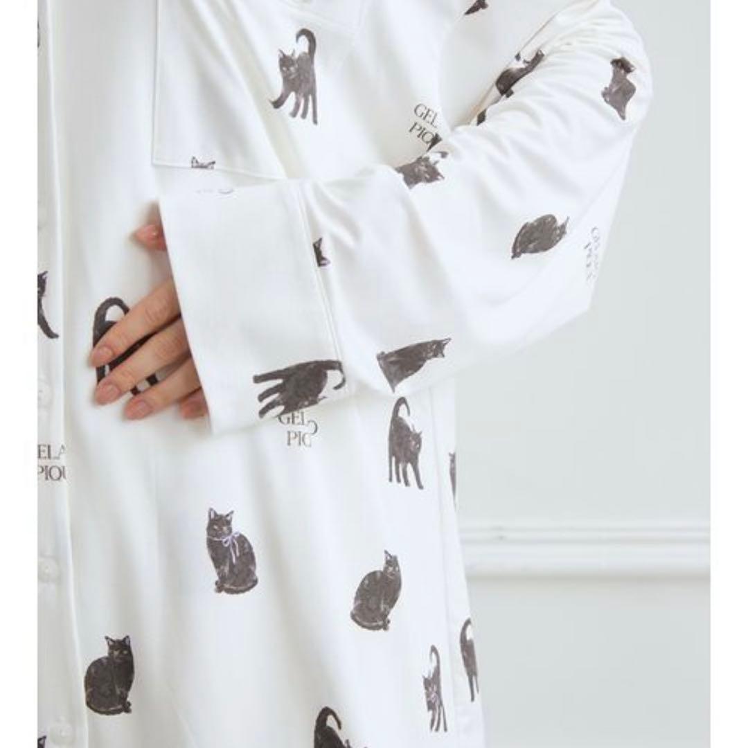 ※削除予定　新品タグ付き　ジェラートピケ　上下セット　猫柄 ルームウェア