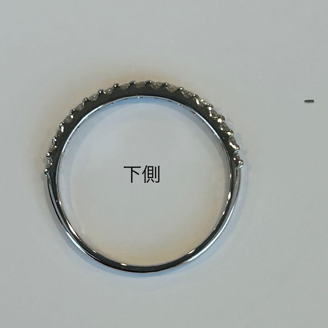 プラチナ　ダイヤモンド　リング　ハーフエタニティ　Pt900