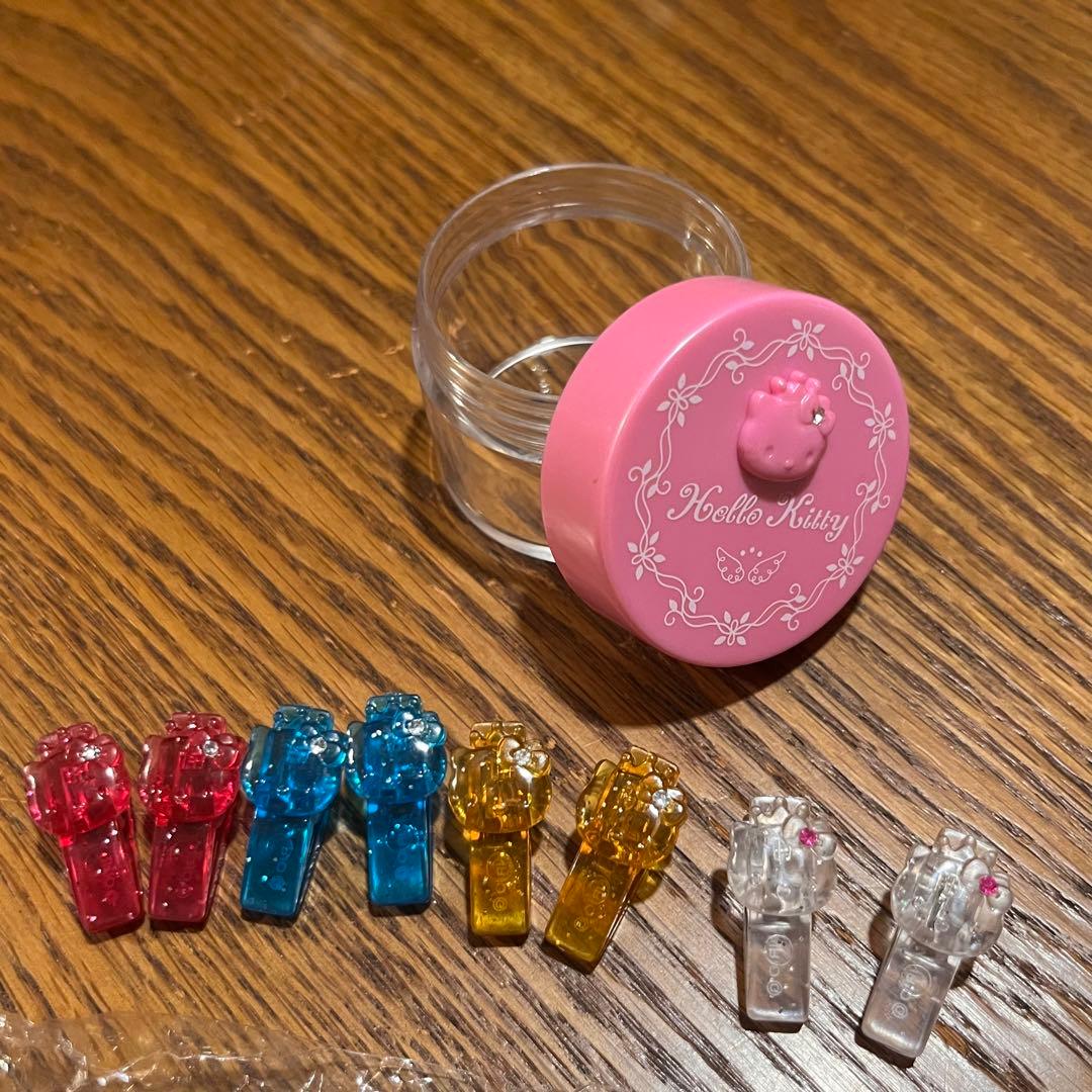 レトロ【レア】有りキティちゃんグッズセット裁縫箱アラーム時計フィギュア箸置き他