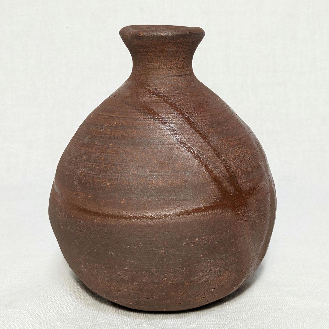 岡山県重要無形文化財 浦上善次 備前焼 緋襷徳利 共箱栞 酒器 食器 工芸品