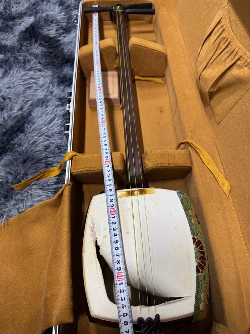 三味線　中棹　ハードケース　花梨