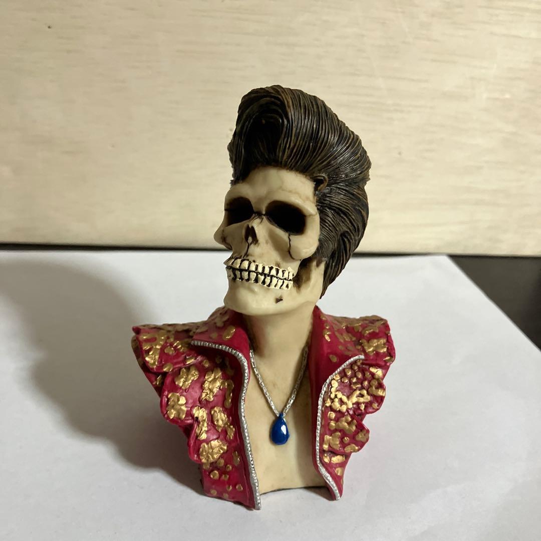 スカル/ドクロフィギュア　ロックミュージシャン　3体セット　陶器製⁉️置物