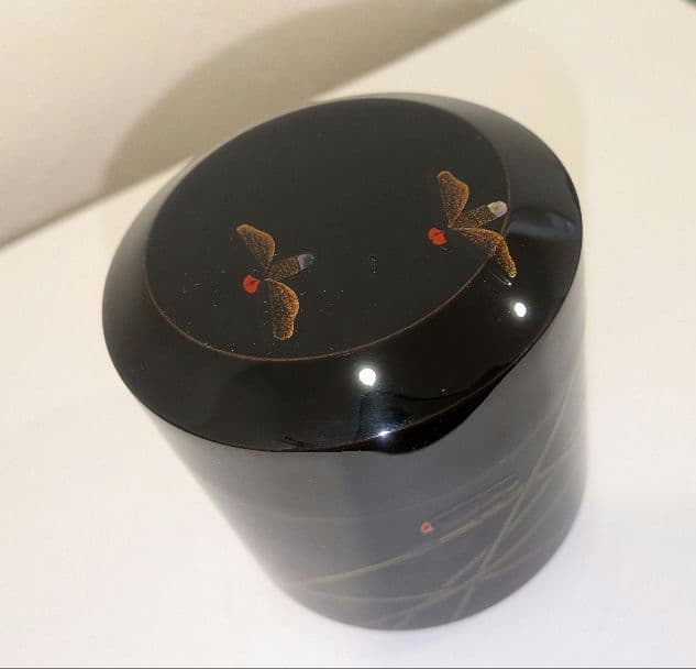 『蛍早苗』吹雪　即中斎好写　二代前端春斎　蒔絵茶道具表千家宗伴書付的々斉前端春斉