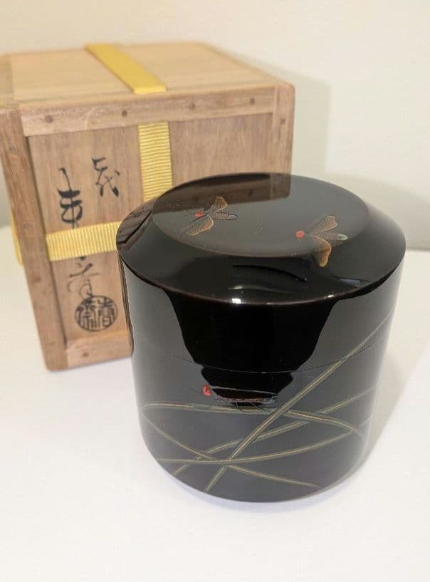 『蛍早苗』吹雪　即中斎好写　二代前端春斎　蒔絵茶道具表千家宗伴書付的々斉前端春斉