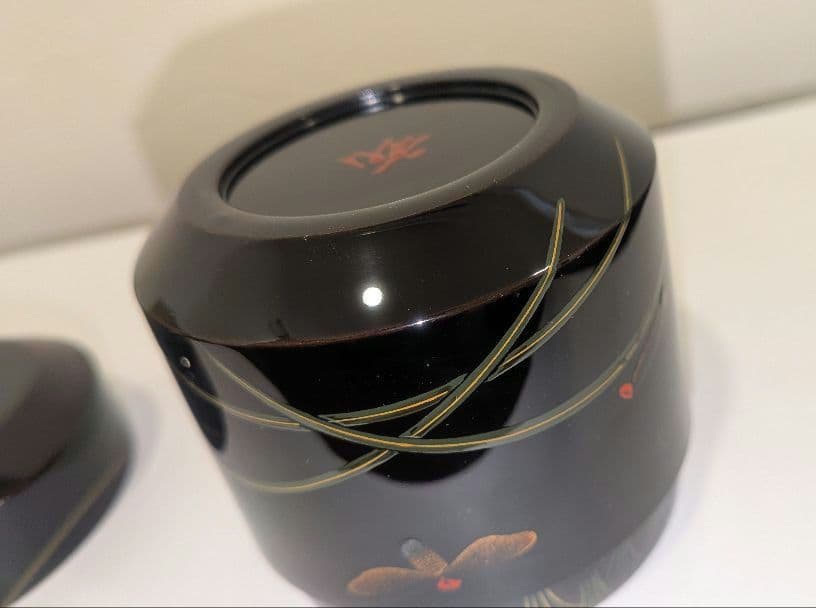 『蛍早苗』吹雪　即中斎好写　二代前端春斎　蒔絵茶道具表千家宗伴書付的々斉前端春斉