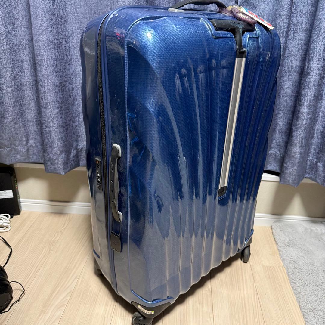 【中古】samsonite サムソナイト 1910 スーツケース 青 ブルー