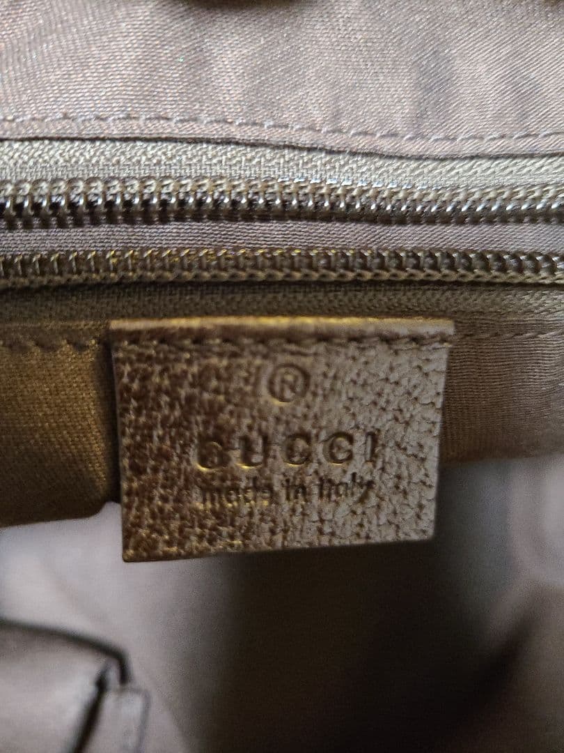 GUCCI グッチ ロゴ GG柄 キャンバス ハーフムーン ワンショルダーバッグ