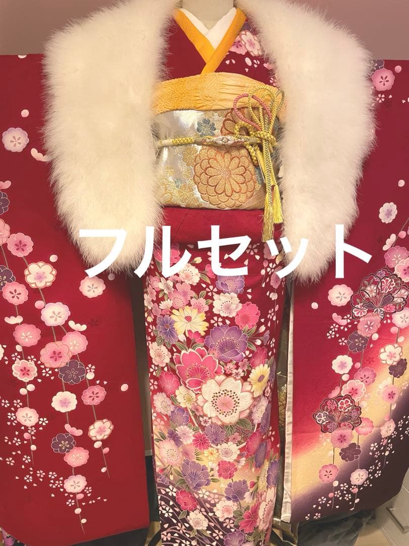 ちゃ.✿.*✴︎①成人式　振袖　ふりそで　着物　振り袖フルセット可能