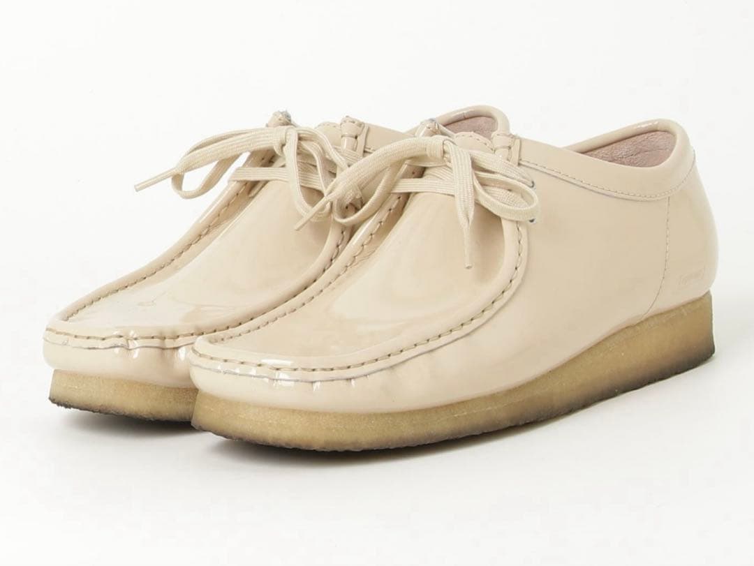 靴 Supreme Clarks Patent Leather Wallabee