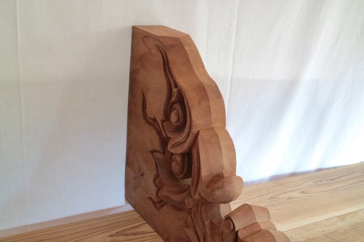 持ち送り 彫刻 オブジェ アンティーク 仏教美術 古美術 木彫 寺社 希少 レア