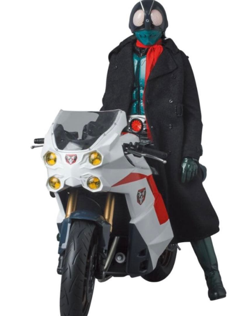 メディコムトイ　rahシン仮面ライダー　サイクロン号セット