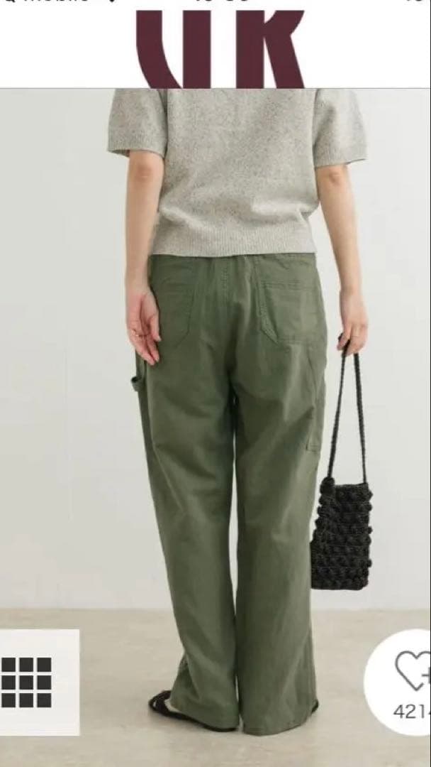 新品タグ付アーバンリサーチドアーズ製品染めペインターパンツ