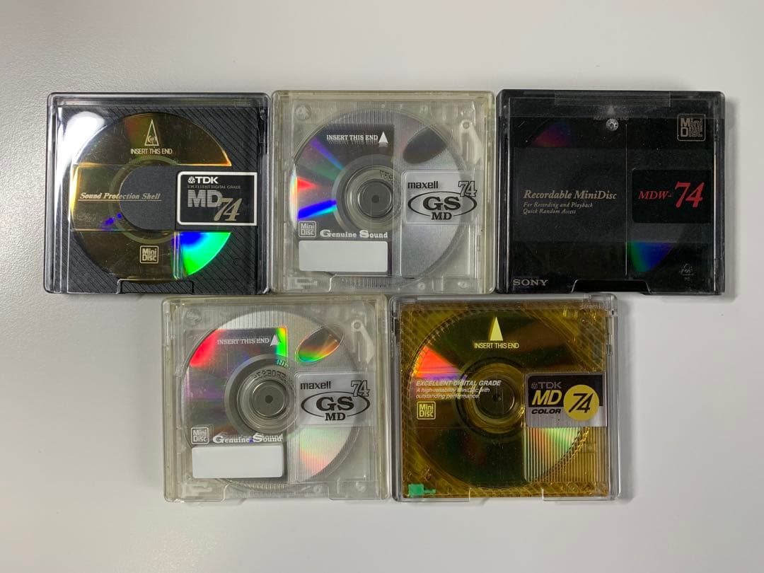 SHARP ポータブルMDレコーダー MD-MS100-S （中古品）