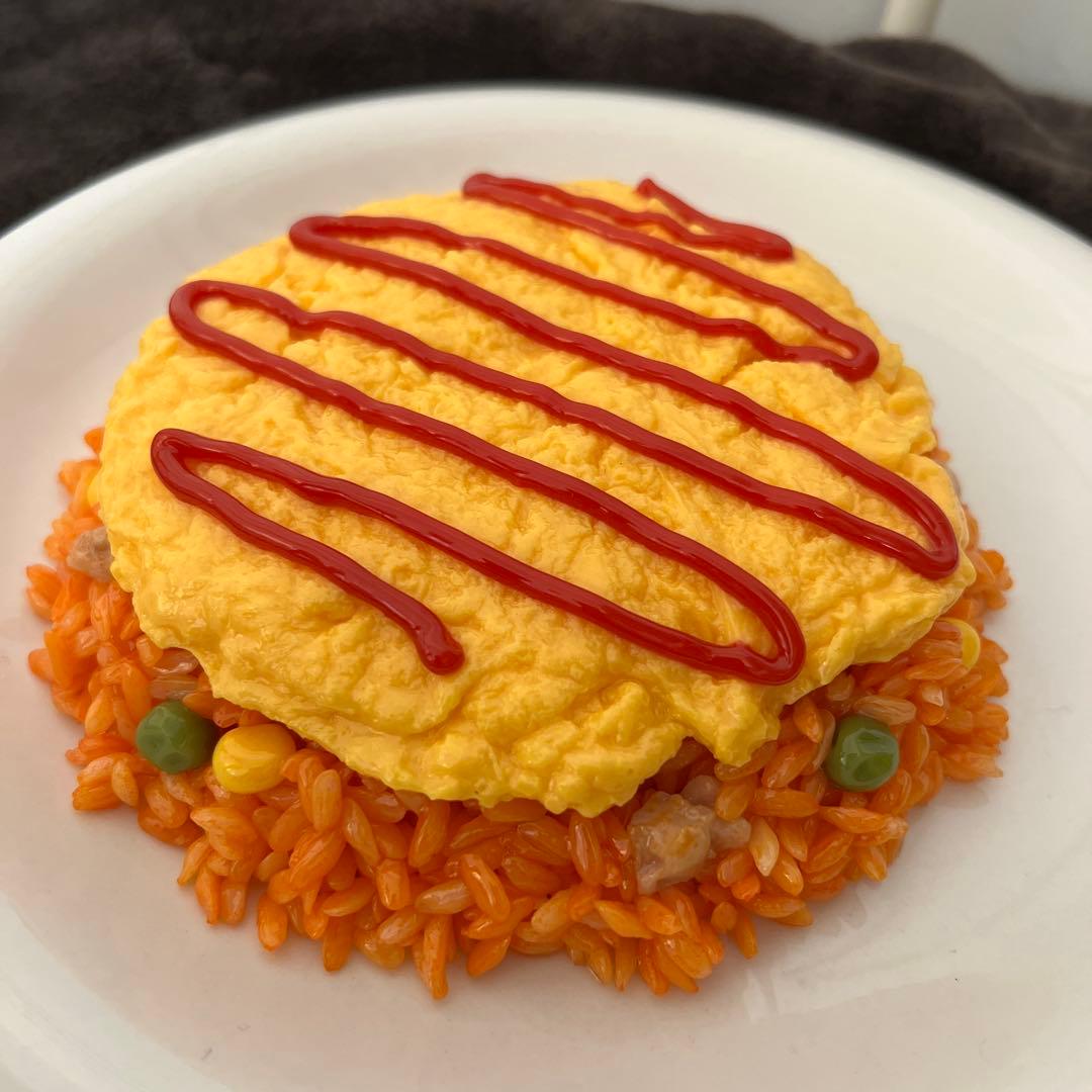 食品サンプル　スパゲッティ・オムライス・ソフトクリーム