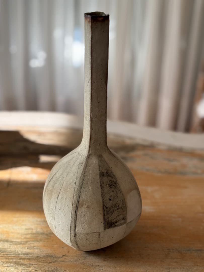 新年お値引き　菊地勝　Masaru Kikuchi　花瓶　花入　陶芸作品