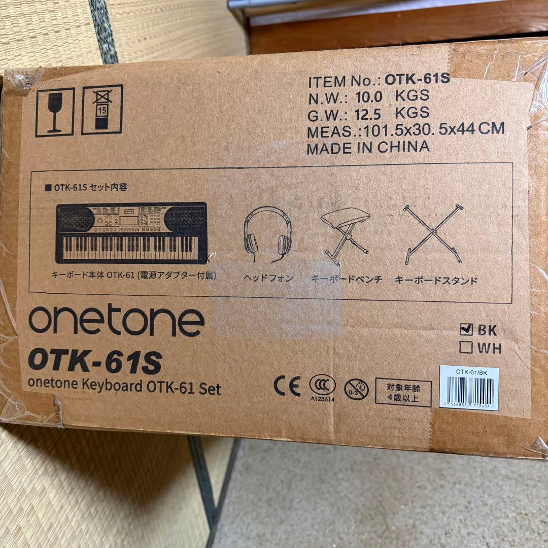 鍵盤楽器 onetone Keyboard OTK-61S Set Black