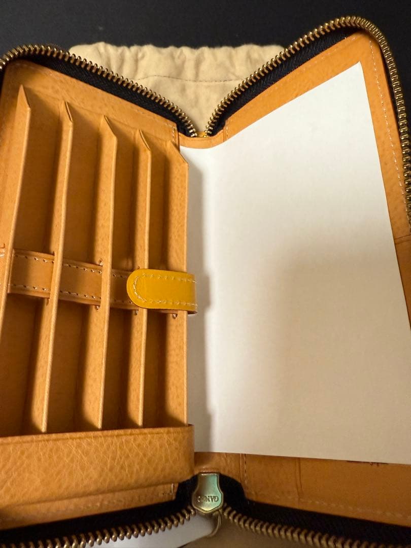 でんでん☆彡 　GANZO THIN BRIDLEファスナー付きペンケース