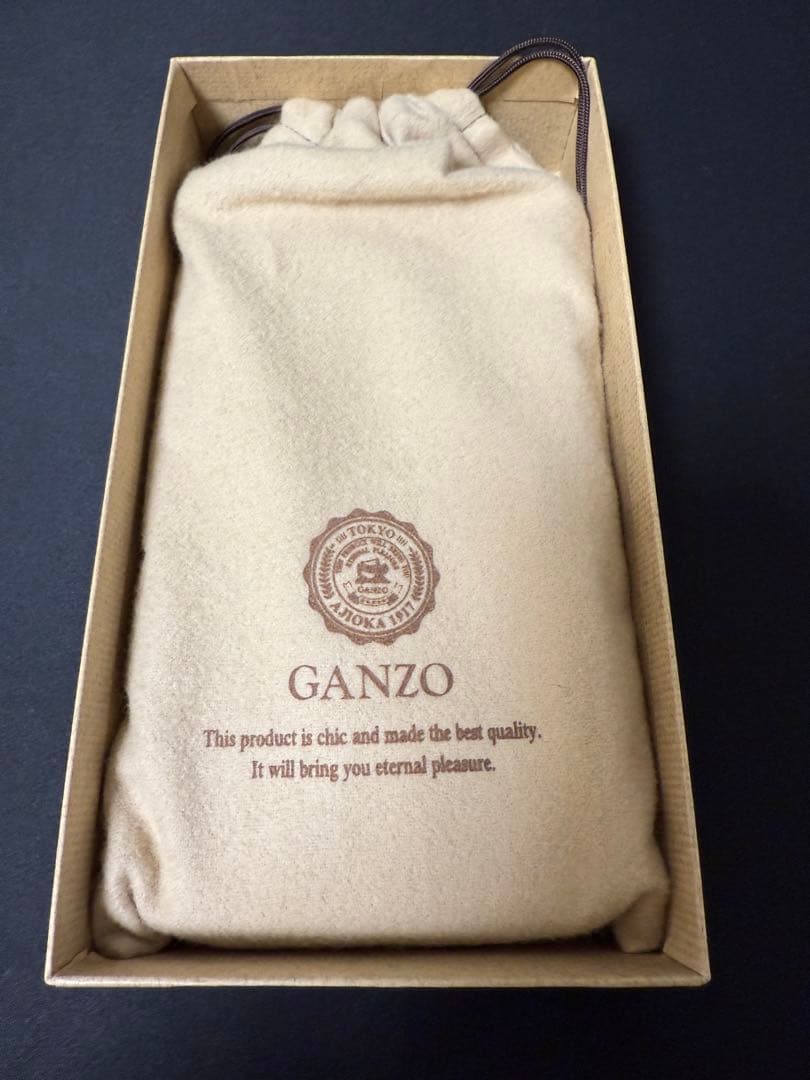 でんでん☆彡 　GANZO THIN BRIDLEファスナー付きペンケース