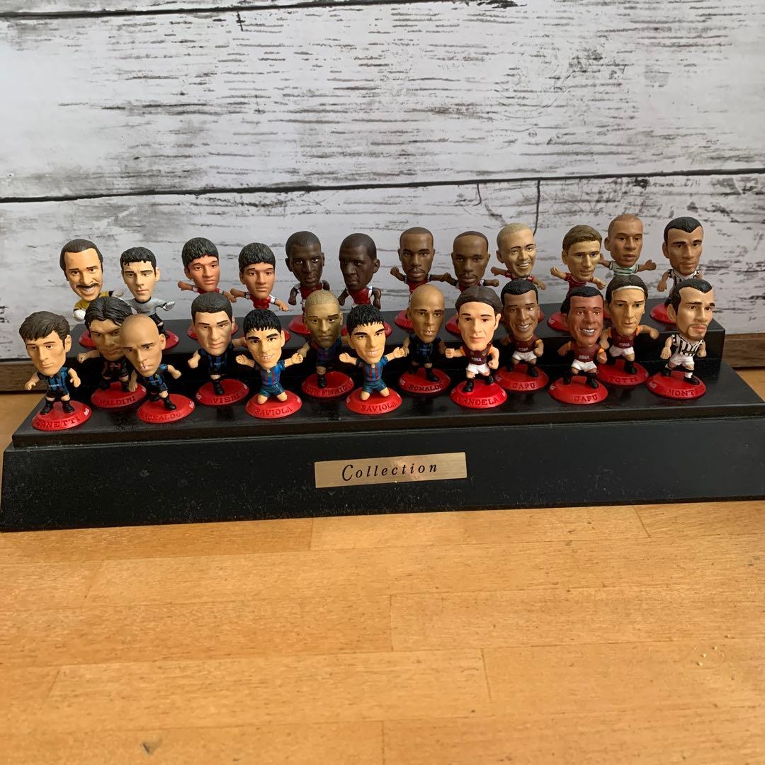コカコーラサッカー選手フィギュアコレクション 16体ケース付き