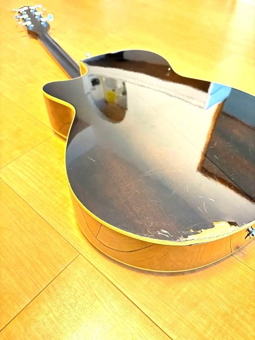 ア*。様 エレクトリック・アコースティックギター ブラック（エレアコ）