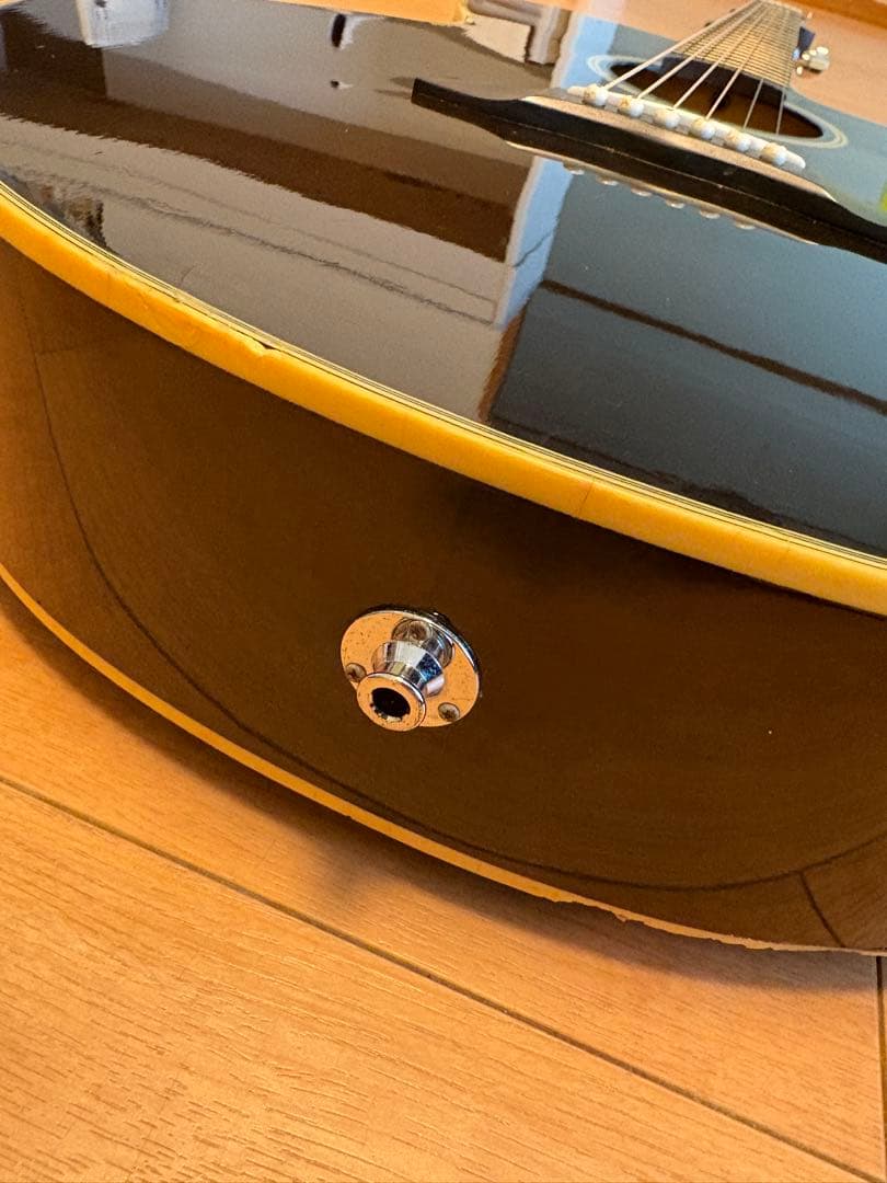 ア*。様 エレクトリック・アコースティックギター ブラック（エレアコ）