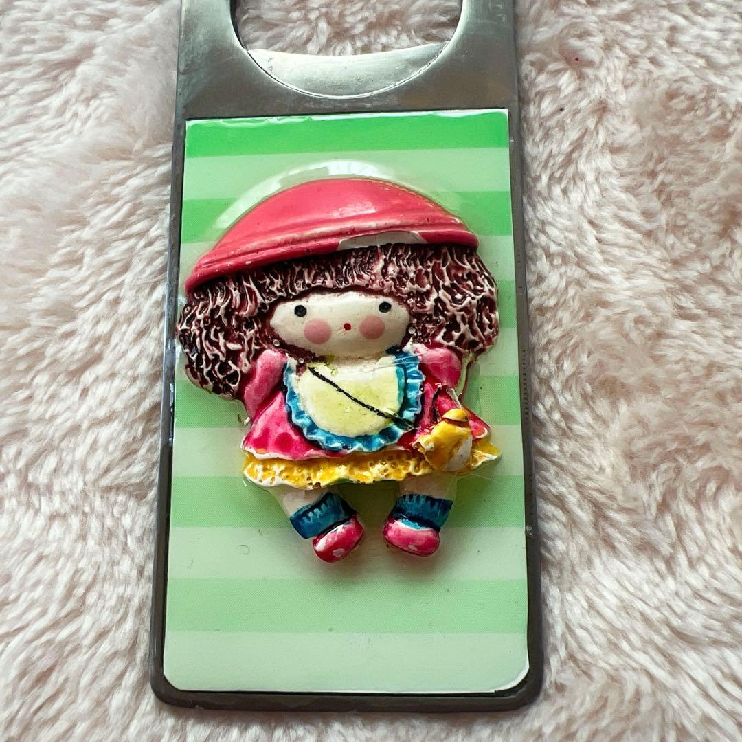 昭和レトロ ビンテージファンシー栓抜き型キーホルダー 7点 1980年代