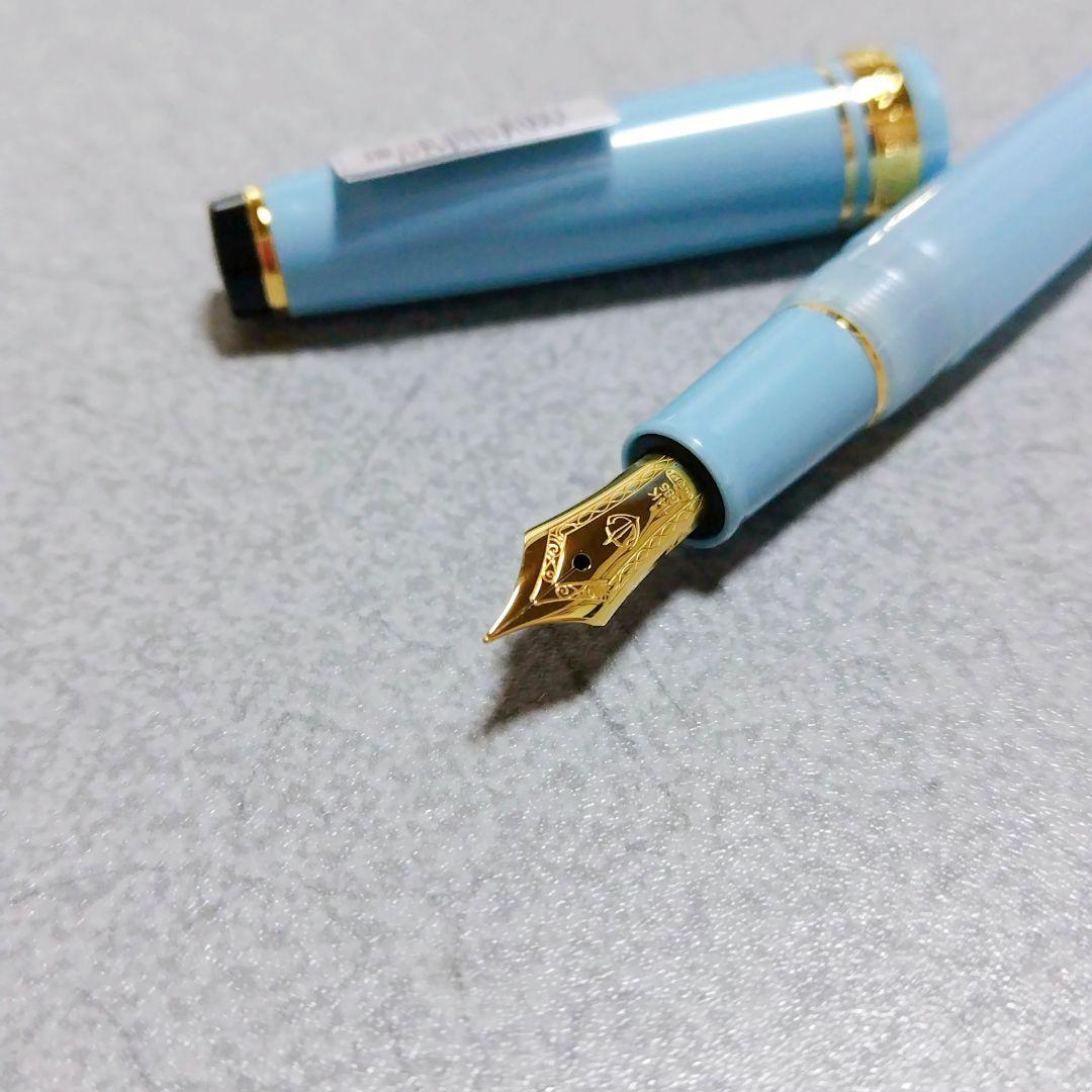 セーラー万年筆 ブルー インク色 ブラック 中細 11-1224-301