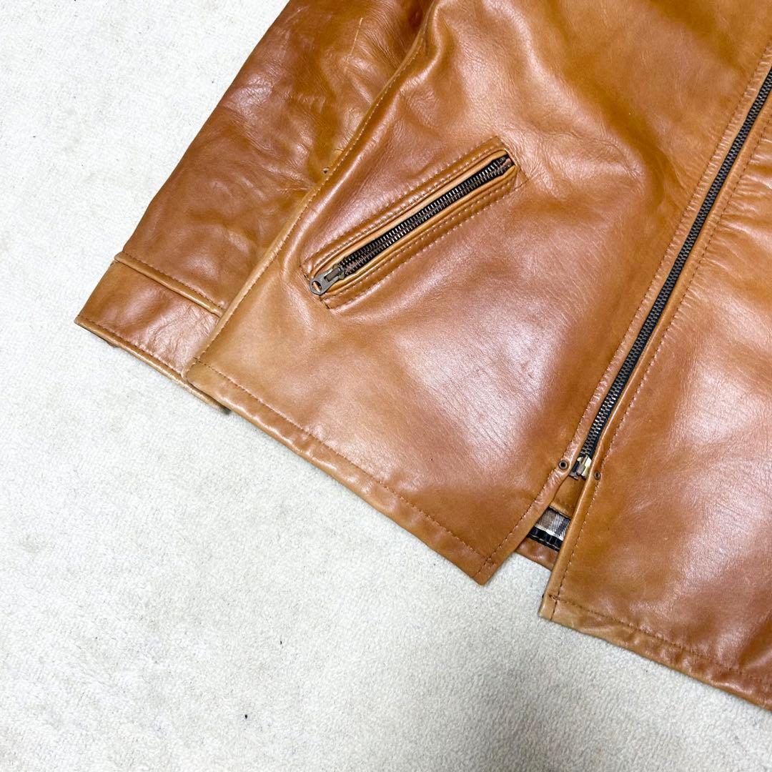 美品　ショット　Schott シングルライダースジャケット　AT101 牛革