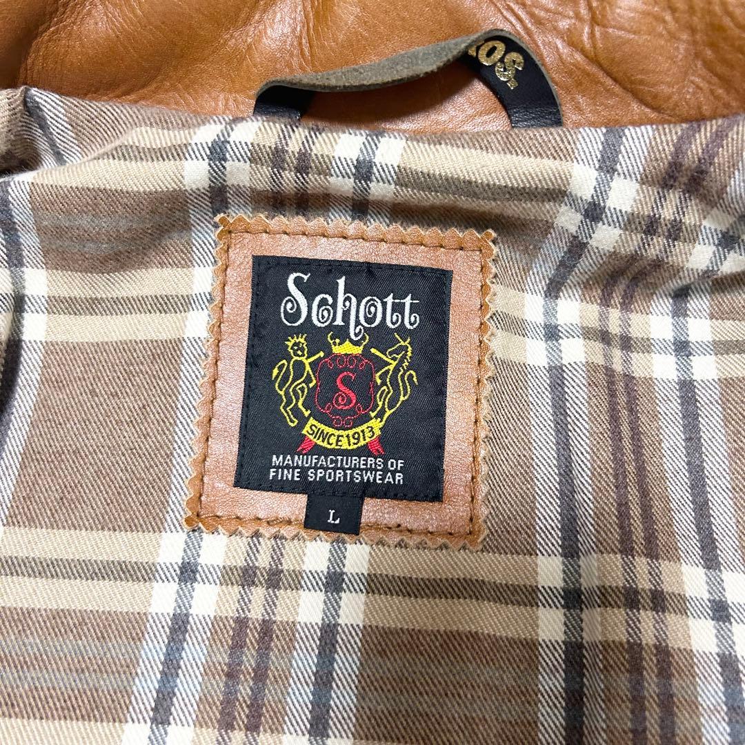 美品　ショット　Schott シングルライダースジャケット　AT101 牛革