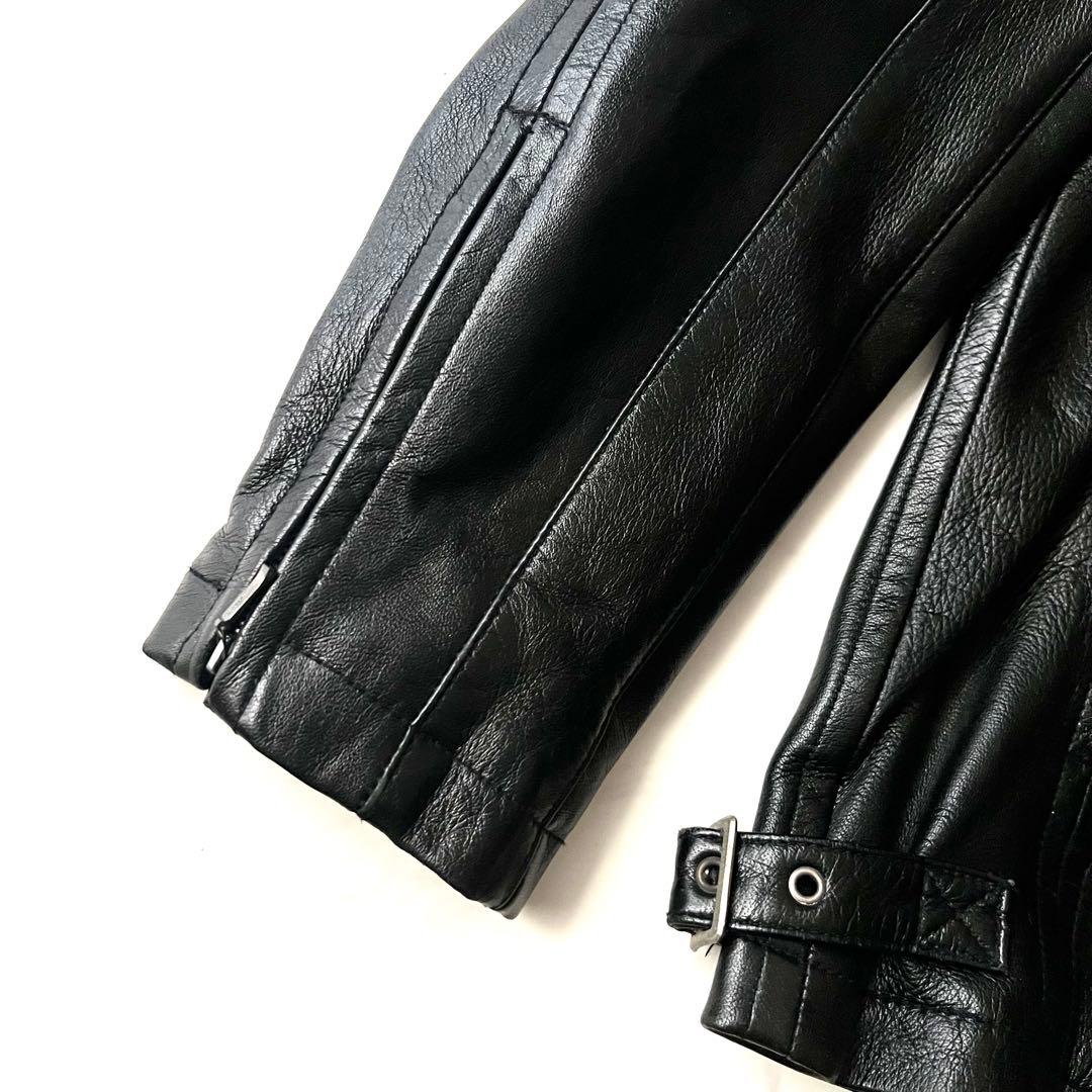 希少 ヴァレンティノガラヴァーニ レザージャケット 羊革 ブラック 黒 48 L