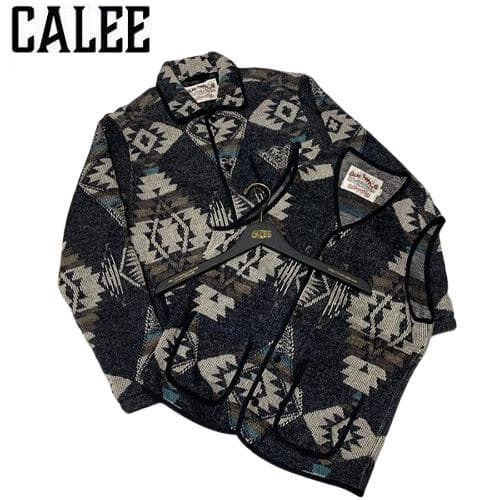 ラスト定価119900円 CALEE ビーチクロスジャケット&ベストセット 黒L