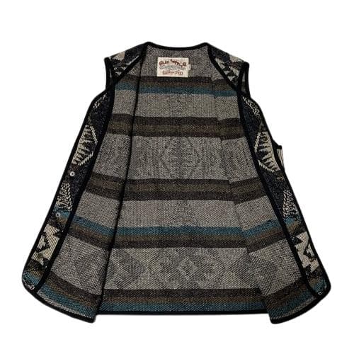 ラスト定価119900円 CALEE ビーチクロスジャケット&ベストセット 黒L