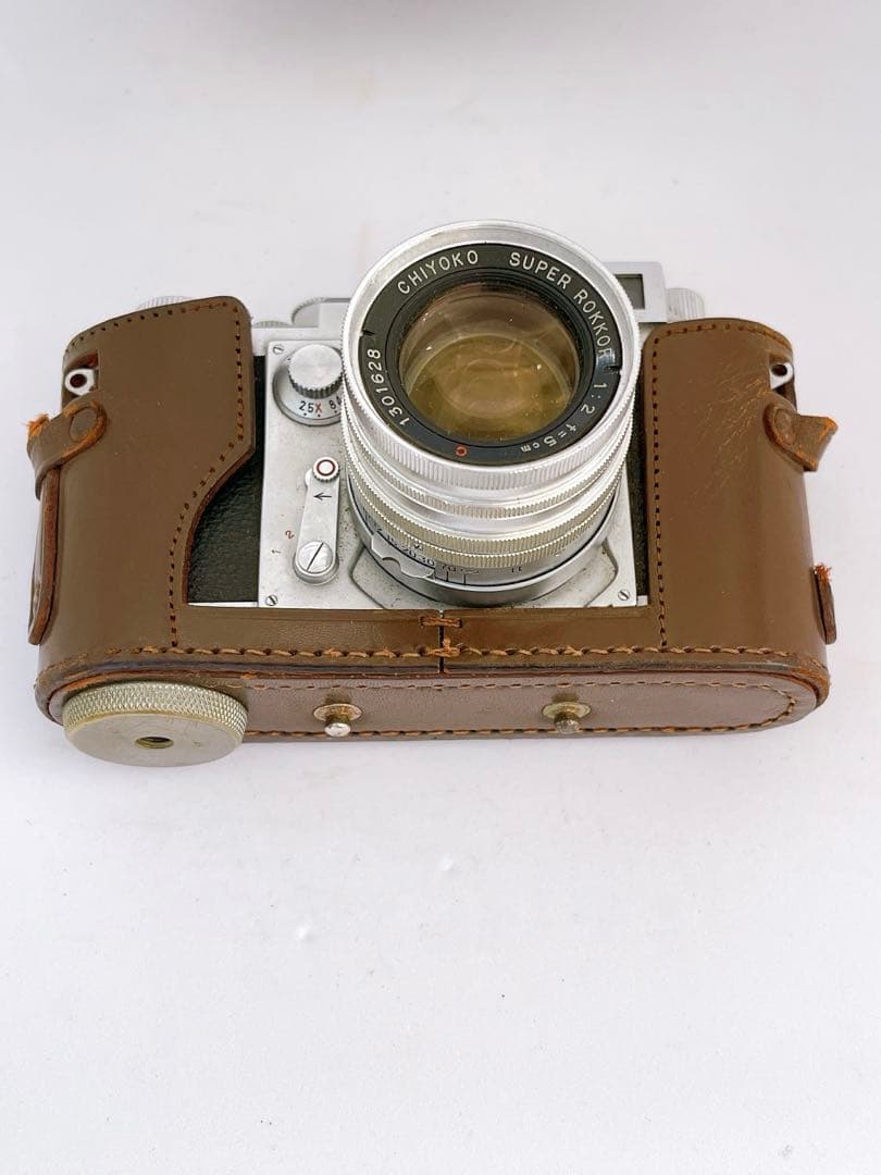 Minolta-35 レンジファインダーカメラ 純正革ケース付 現状品