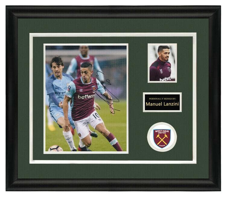 直筆サイン入り写真 マヌエル・ランシニ ウェストハム・ユナイテッドFCSA鑑定済