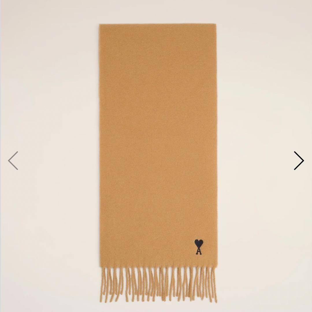 アミパリス　ブラウン ウール AMI DE COEUR スカーフ