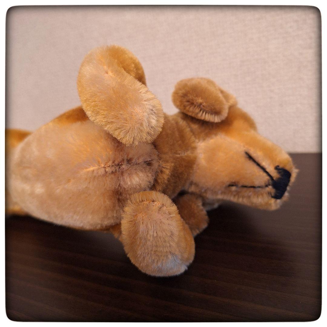 【ポンチ目 犬 ダックスフント】20cm フランス 犬 ヴィンテージ 茶色