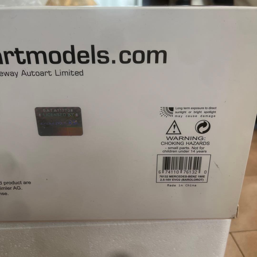 オートアート 1/18 メルセデスベンツ 190E エボリューションⅡ レッド