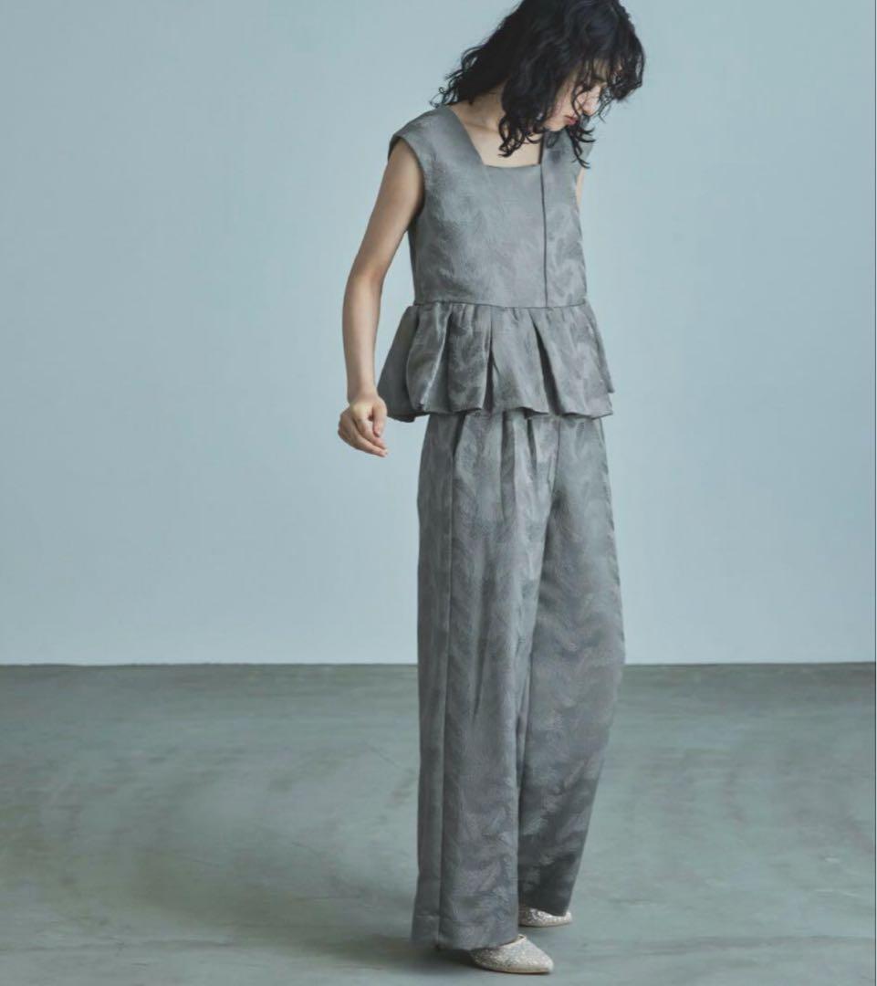 【niana】 ペプラム セットアップ パンツドレス 結婚式 ANDRESD L