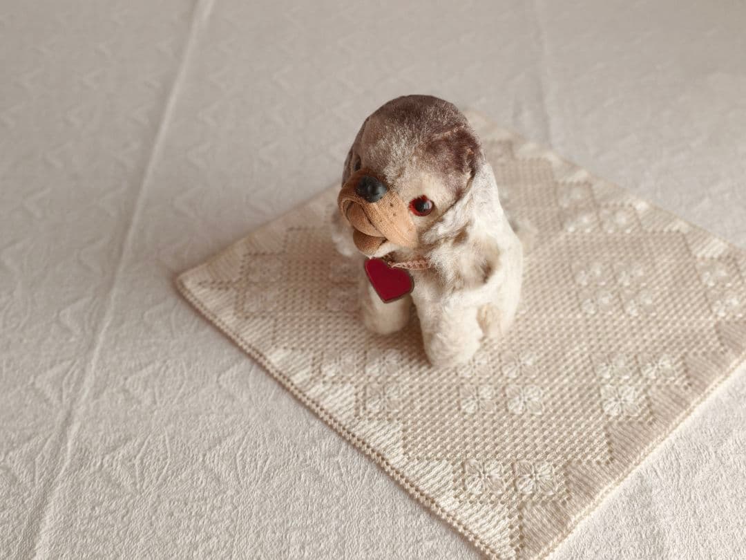 * vintage dog ♡ ハートのワンポイント キュートな ワンちゃん